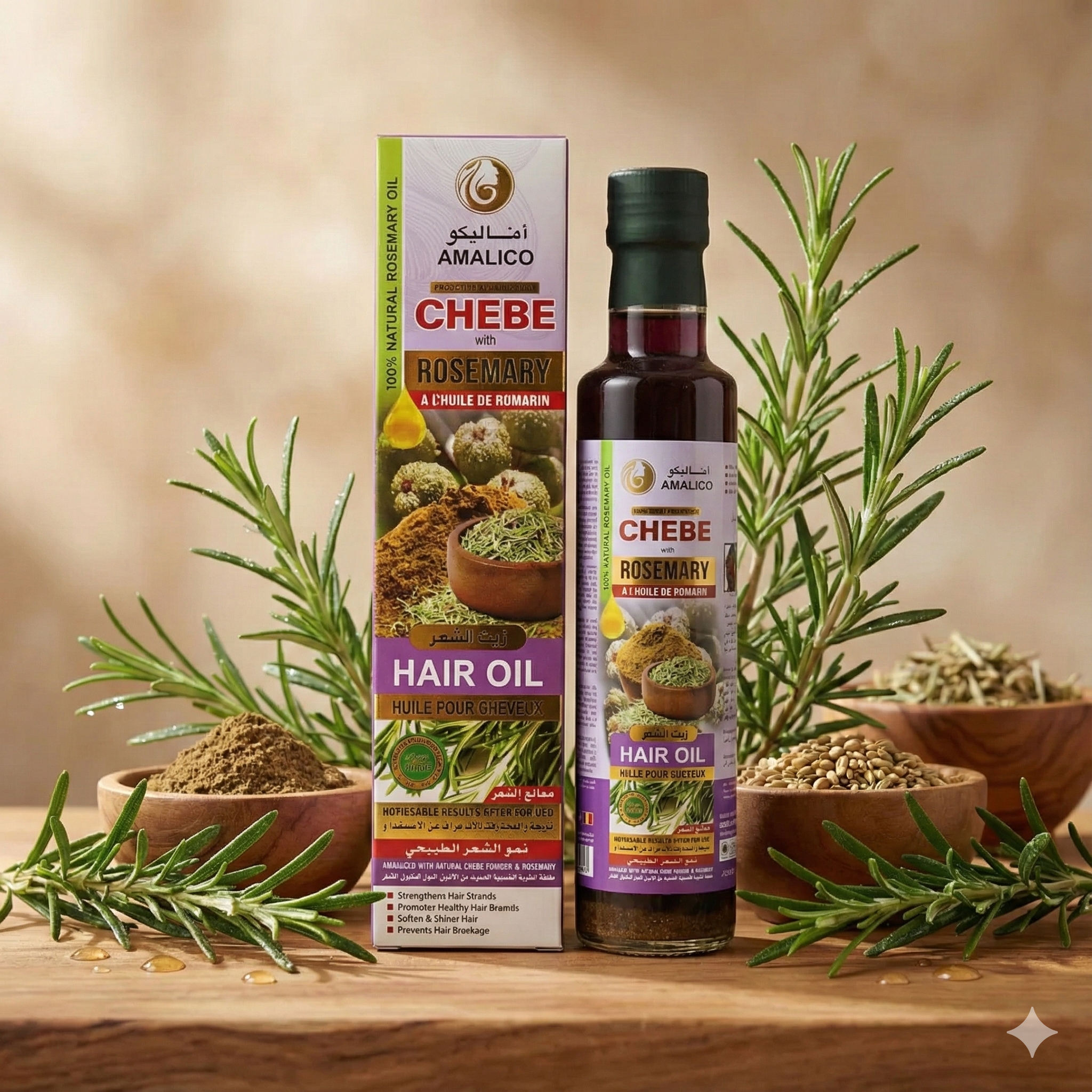 Chebe and Rosemary Oil